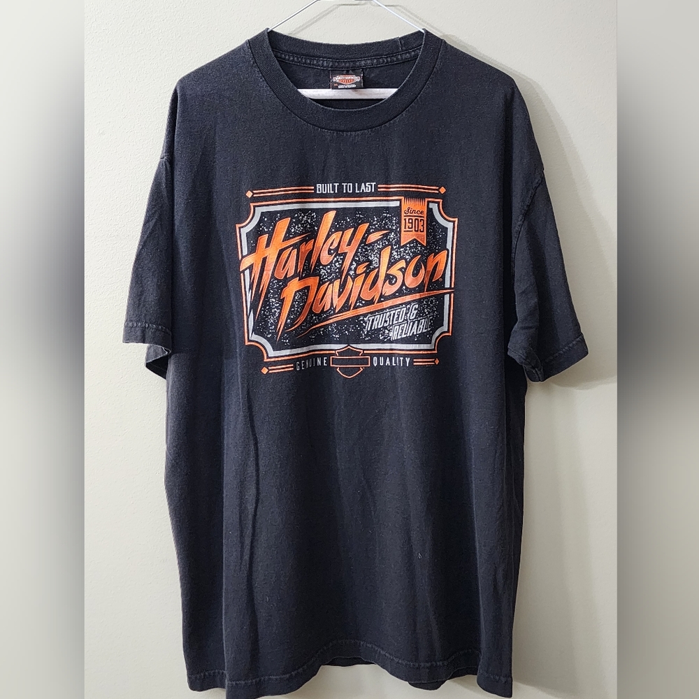 Harley Davidson Black Shirt Size XL Gasoline Alley Red Der AB. Canada